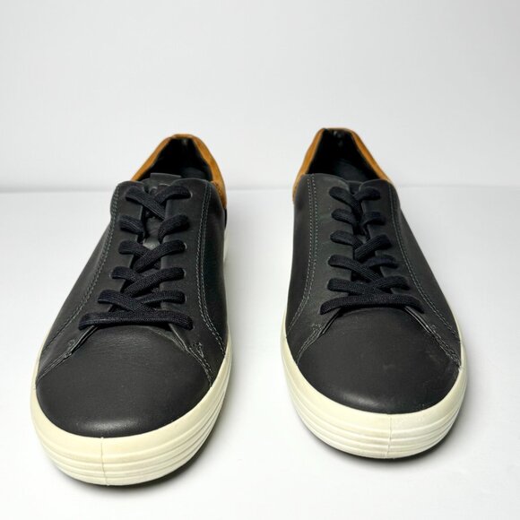 Ecco Men's Soft 7 Leather Sneaker Black Sz 9 US - Picture 3 of 9